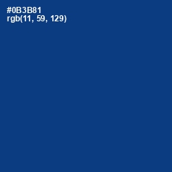 #0B3B81 - Resolution Blue Color Image