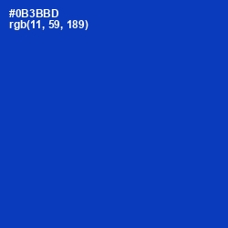 #0B3BBD - Persian Blue Color Image