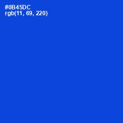 #0B45DC - Science Blue Color Image