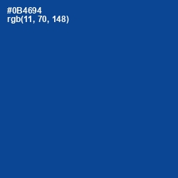 #0B4694 - Congress Blue Color Image