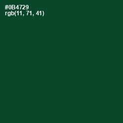 #0B4729 - Sherwood Green Color Image