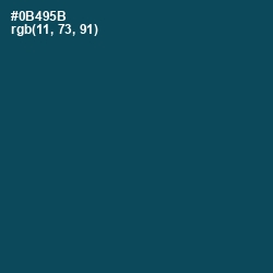 #0B495B - Teal Blue Color Image