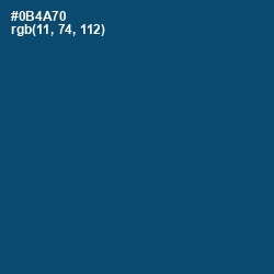 #0B4A70 - Chathams Blue Color Image
