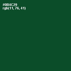 #0B4C29 - Sherwood Green Color Image