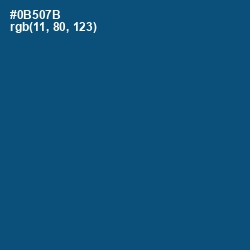 #0B507B - Chathams Blue Color Image