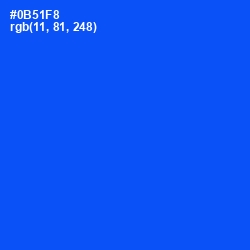 #0B51F8 - Blue Ribbon Color Image
