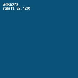 #0B5278 - Chathams Blue Color Image