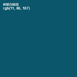 #0B566B - Chathams Blue Color Image