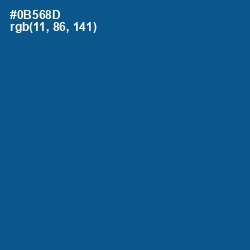 #0B568D - Venice Blue Color Image