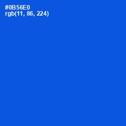 #0B56E0 - Science Blue Color Image