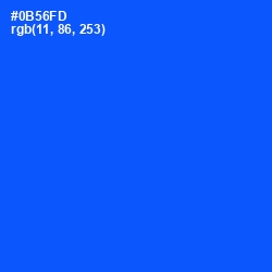 #0B56FD - Blue Ribbon Color Image