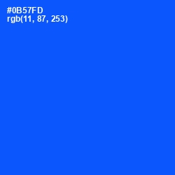 #0B57FD - Blue Ribbon Color Image