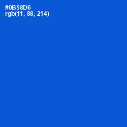 #0B58D6 - Science Blue Color Image