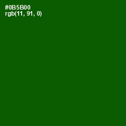 #0B5B00 - Dark Fern Color Image