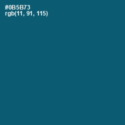 #0B5B73 - Chathams Blue Color Image