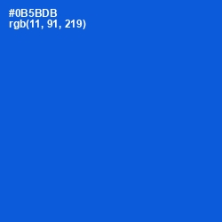 #0B5BDB - Science Blue Color Image