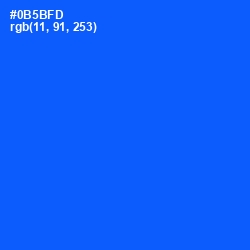 #0B5BFD - Blue Ribbon Color Image