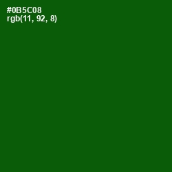 #0B5C08 - Dark Fern Color Image