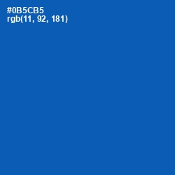 #0B5CB5 - Tory Blue Color Image