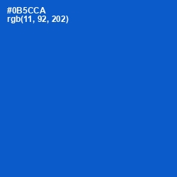 #0B5CCA - Science Blue Color Image