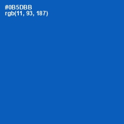 #0B5DBB - Tory Blue Color Image