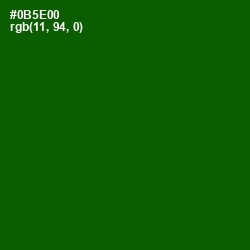 #0B5E00 - Dark Fern Color Image