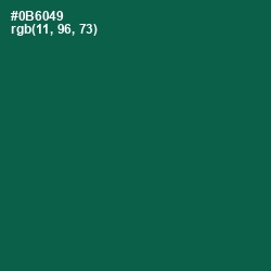 #0B6049 - Jewel Color Image