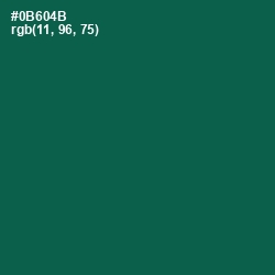 #0B604B - Jewel Color Image