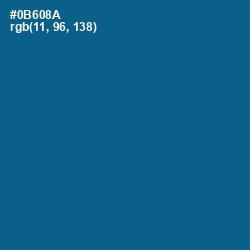 #0B608A - Bahama Blue Color Image