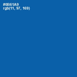 #0B61A9 - Denim Color Image