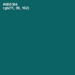 #0B6366 - Blue Stone Color Image