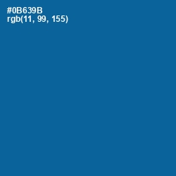 #0B639B - Bahama Blue Color Image