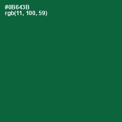 #0B643B - Fun Green Color Image