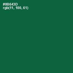 #0B643D - Fun Green Color Image
