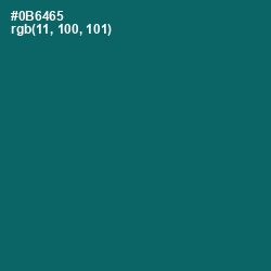 #0B6465 - Blue Stone Color Image