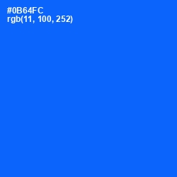 #0B64FC - Blue Ribbon Color Image