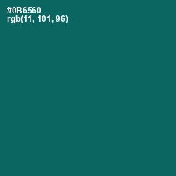 #0B6560 - Blue Stone Color Image