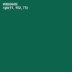 #0B664B - Jewel Color Image