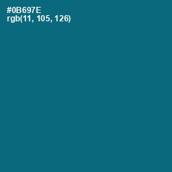 #0B697E - Atoll Color Image