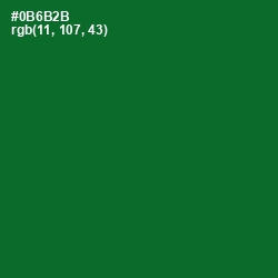 #0B6B2B - Fun Green Color Image