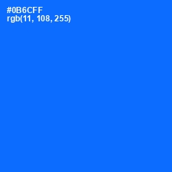 #0B6CFF - Blue Ribbon Color Image