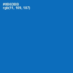 #0B6DBB - Denim Color Image