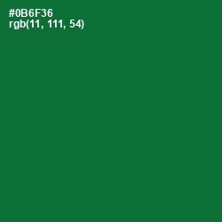 #0B6F36 - Fun Green Color Image