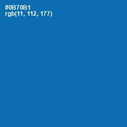 #0B70B1 - Deep Cerulean Color Image