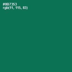#0B7353 - Tropical Rain Forest Color Image