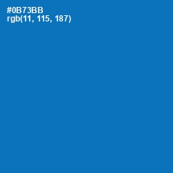 #0B73BB - Denim Color Image