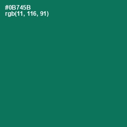 #0B745B - Tropical Rain Forest Color Image