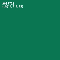#0B7752 - Tropical Rain Forest Color Image