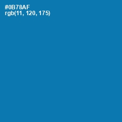 #0B78AF - Deep Cerulean Color Image