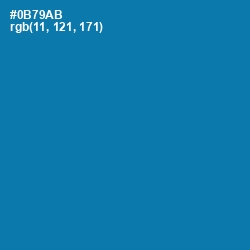 #0B79AB - Deep Cerulean Color Image